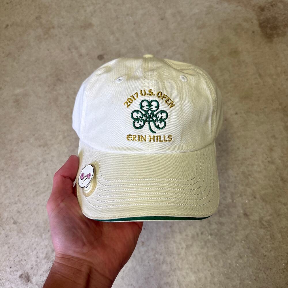 2017 U.S. Open Erin Hills USGA White Strapback Adjustable Golfing Golf Cap Hat